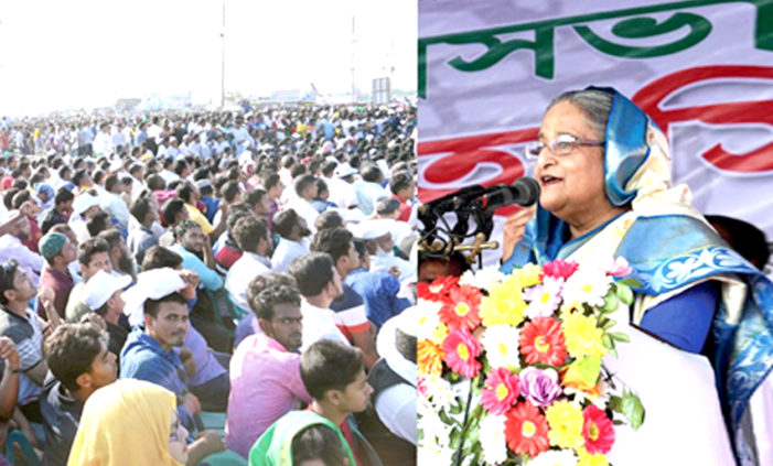 ডঃ কামাল খুনীদের সাথে ঐক্য করেছেনঃ প্রধানমন্ত্রী শেখ হাসিনা