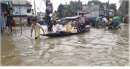 বন্যায় সড়ক যোগাযোগ বন্ধ…মানুষের জীবন বিপন্ন