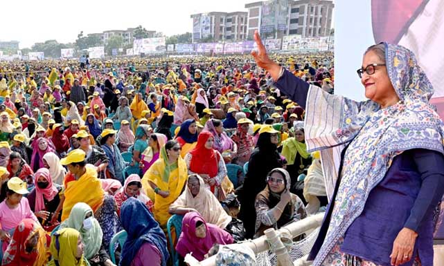 আওয়ামীলীগকে আন্দোলনের ভয় দেখিয়ে লাভ নেই : চট্টগ্রামে জনসভায় প্রধানমন্ত্রী শেখ হাসিনা