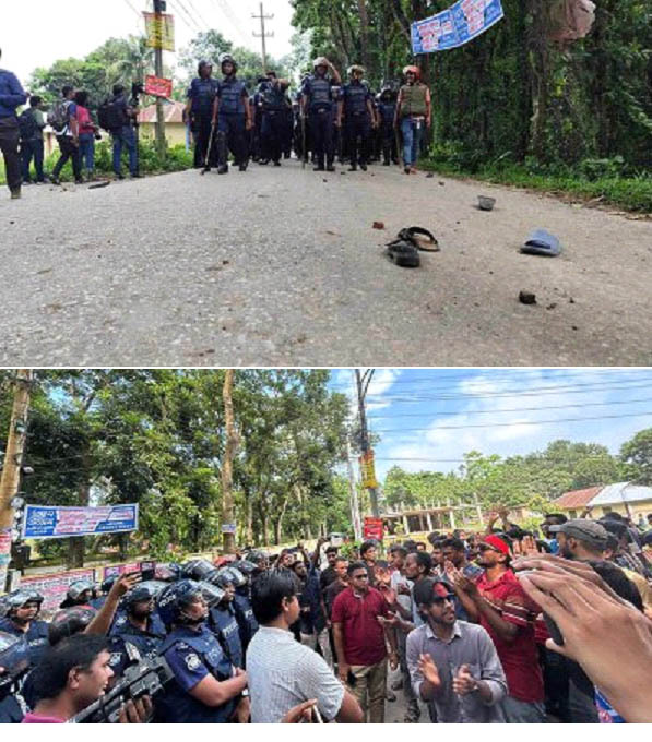 পুলিশের হামলায় সাংবাদিকসহ কোটা আন্দোলনকারী আহত