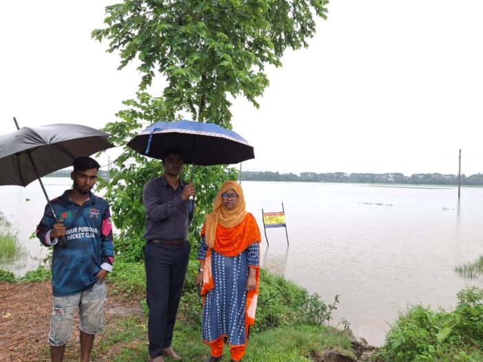 কসবায় অতিবৃষ্টিতে নির্মাঞ্চল প্লাবিত