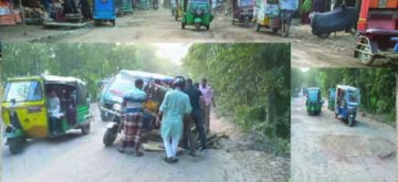 ব্র্রাহ্মণবাড়িয়া-কুমিল্লা-চাঁদপুর মহাসড়কের ২০ কিলোমিটার বেহাল যাত্রীদের দূর্ভোগ