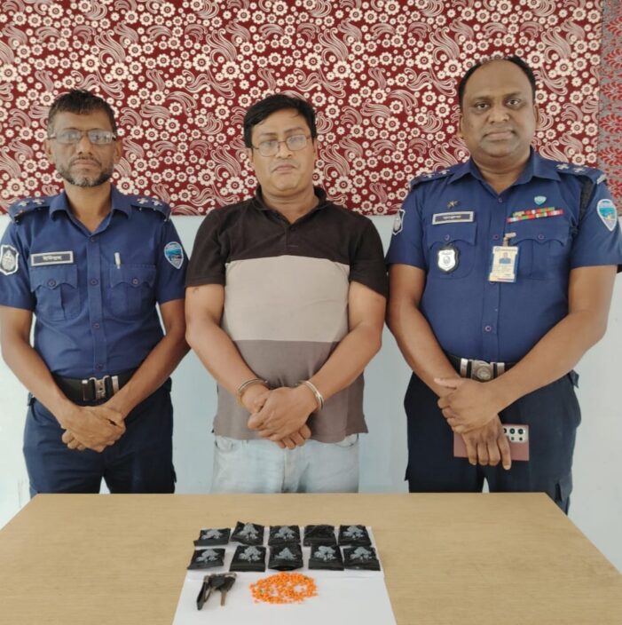 কসবায় পুলিশের অভিযানে ১৯৬০পিস ইয়াবা উদ্ধার, গ্রেপ্তার-১