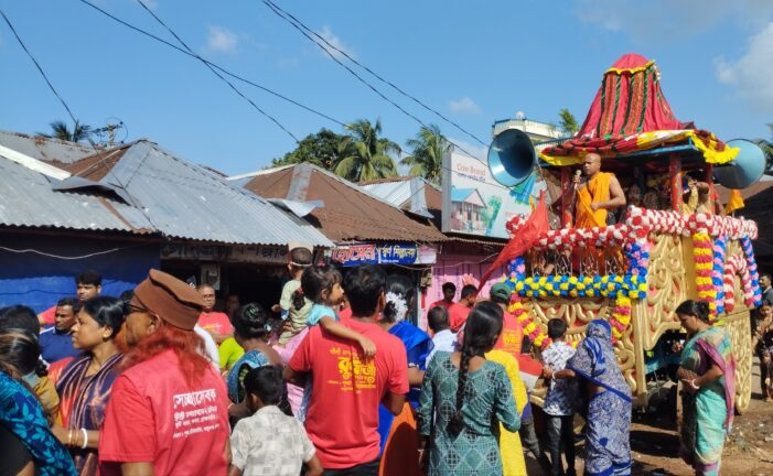 কসবায় কুটি শ্রী শ্রী জগন্নাথ দেবের রথযাত্রা পালিত