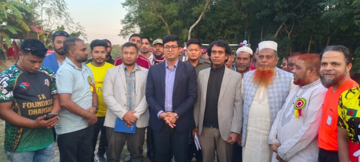 কসবায় ডাবল টিভিকাপ ফুটবল টুর্নামেন্ট উদ্বোধন