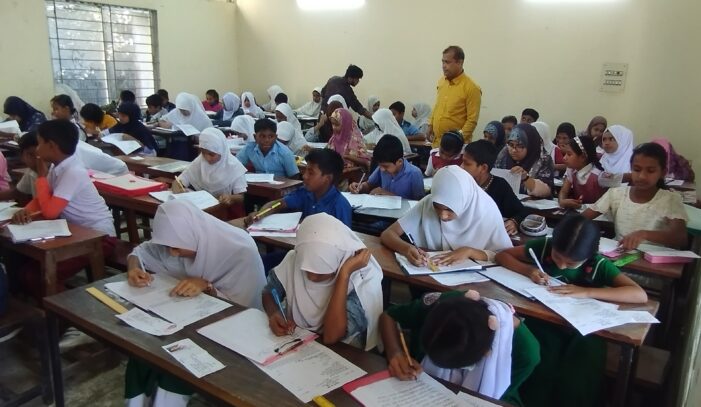 কসবায়বি, ই, ডি-এফ কর্তৃক ১২শত শিশু শিক্ষার্থীদের বৃত্তি পরীক্ষা অনুষ্ঠিত