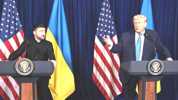 ইউক্রেন শান্তি চুক্তিতে বাধা জেলেনস্কি :—: প্রেসিডেন্ট ট্রাম্পের অভিযোগ