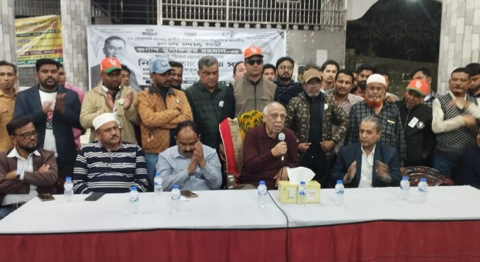 শ্রী শ্রী গোবিন্দ জিউর কেন্দ্রীয় মন্দিরে বিএনপি প্রার্থীর নির্বাচনী আলোচনা সভা অনুষ্ঠীত