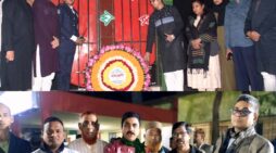 আন্তর্জাতিক মাতৃভাষা দিবসে শহীদ মিনারে প্রথম প্রহরে পুষ্পস্তবক অর্পণ