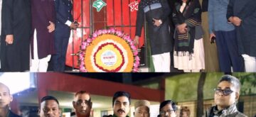 আন্তর্জাতিক মাতৃভাষা দিবসে শহীদ মিনারে প্রথম প্রহরে পুষ্পস্তবক অর্পণ