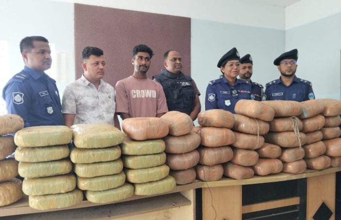 কসবায় মাদক বিরোধী অভিযানে ১৭২কেজি গাঁজাসহ দুই কারবারি আটক