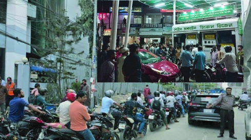 তেলের জন্য চালকদের ঘণ্টার পর ঘণ্টা অপেক্ষা, ভোগান্তির শেষ কোথায়..?