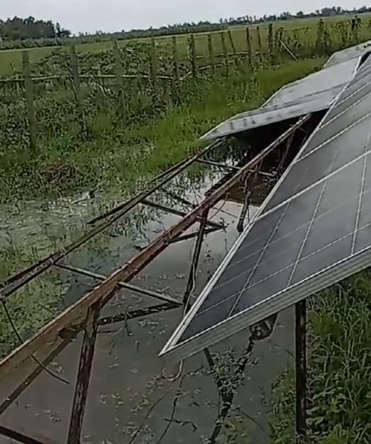 হরিপুর তাঁতীহাটে গভীর রাতে ১২০টির মধ্যে ৬টি সরকারি সোলার প্যানেল চুরি