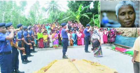 ঠাকুরগাঁওয়ে রাষ্ট্রীয় মর্যাদায় বীরাঙ্গনা টেপরী রাণীর অন্ত্যেষ্টিক্রিয়া সম্পন্ন: এলাকায় শোকের ছায়া