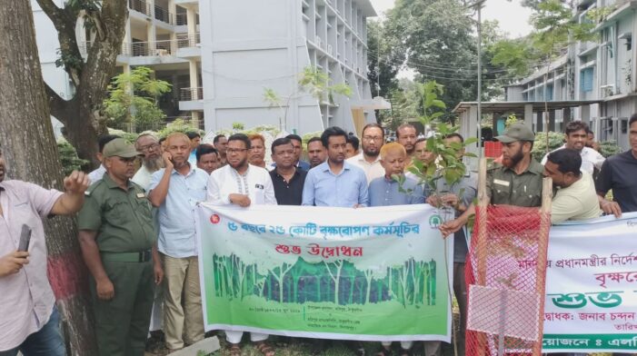 হরিপুরে ৫বছরে ২৫কোটি বৃক্ষরোপণ কর্মসূচির উদ্বোধন