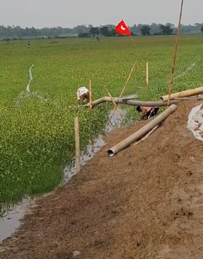 কসবায় কৃষি জমি ভরাট করার অপরাধে মোবাইল কোর্টের মাধ্যমে দুজনকে জরিমানা
