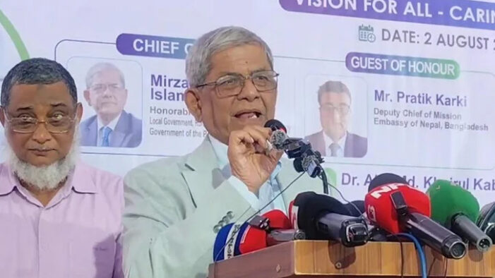 আগামী বছর থেকেই ঠাকুরগাঁও মেডিকেল কলেজে ছাত্র ভর্তি শুরু: মির্জা ফখরুল