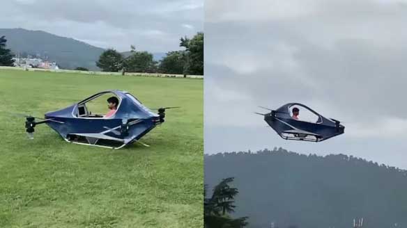 প্রকৌশল ডিগ্রি ছাড়াই উড়ন্ত গাড়ি বানালেন তরুণ